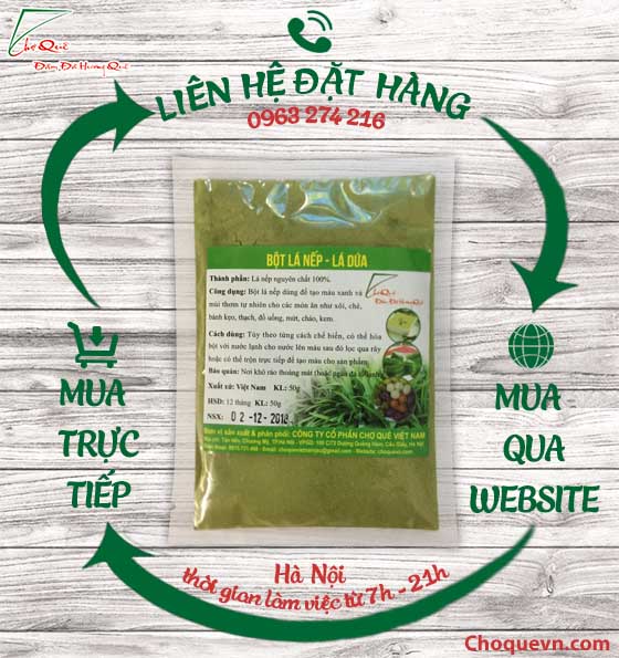 địa chỉ bán bột lá nếp